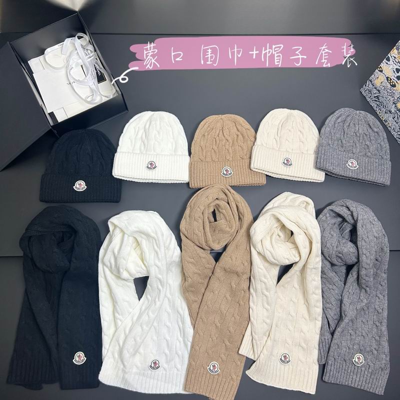 Moncler scarf hat dx10